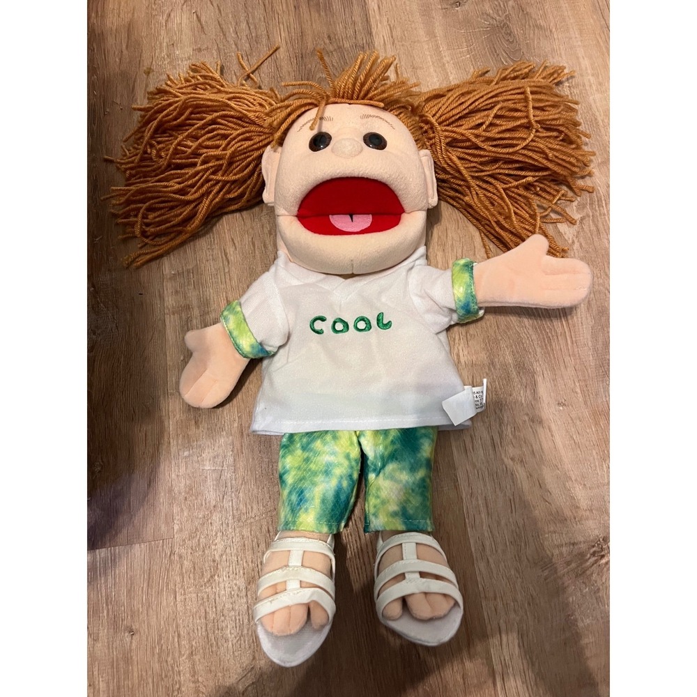Child‎ Puppet Doll Talking Mouth "COOL" Shirt Tie Dye Pants Sandals